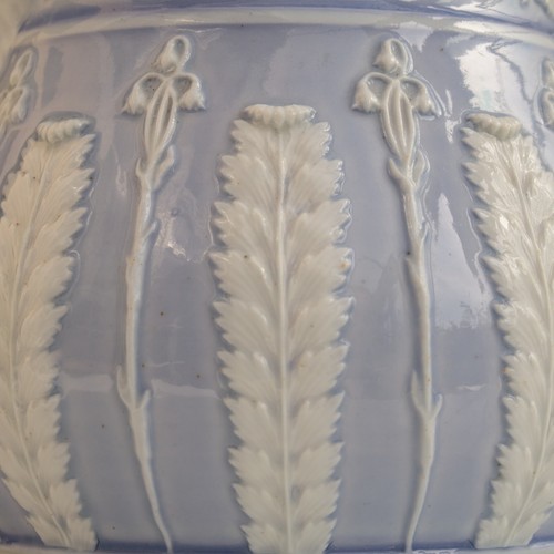 Antique Sprigged Jug Lilac with Applied Acanthus and Bluebell Motifs - Picture 20 of 24