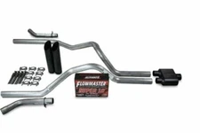 Dodge Ram 1500 19-25 2.5" Dual Exhaust Kits Flowmaster Super 10 Black Tip Corner