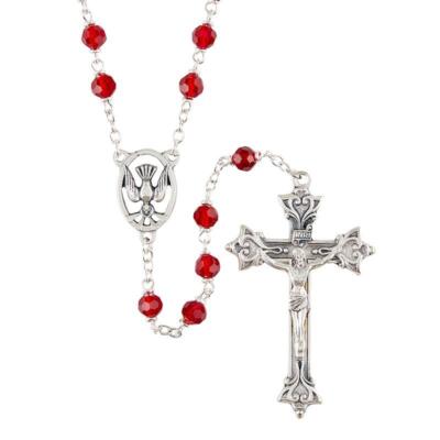 Catholic Church Ruby Ruby Beads Loc-Link Confirmation Catholic Praying Rosary for Men ...