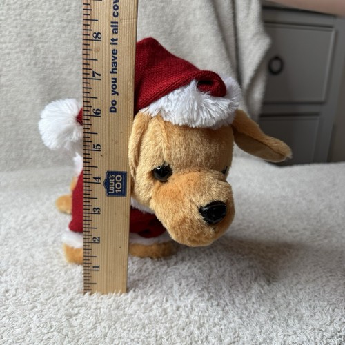 Gemmy Animated Singing Dancing Dachshund Dog Plush Jingle Bells Holiday Santa - Picture 10 of 11