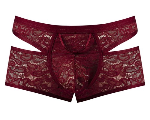 Male Power 126-289 Lucifer Cut Out Short Color Burgundy - Picture 5 of 10