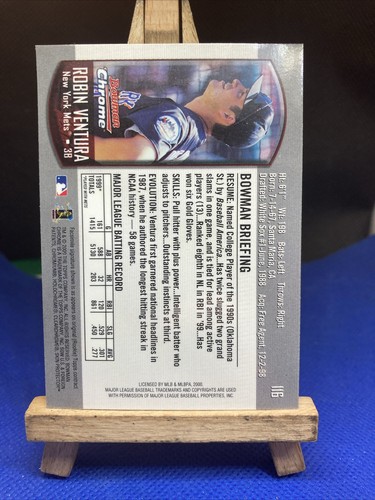 2000 Bowman Chrome - #116 Robin Ventura - Picture 2 of 4