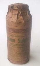 RARE 1890s Antique Burke  James Photo Chemicals Bottle ORIGINAL PACKAGE 