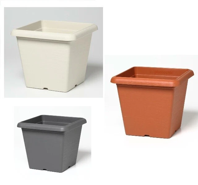 Fioriera Rotonda Beige Spetebo 30 Cm &ndash; Vaso In Plastica Per Interni/esterni, Impilabile