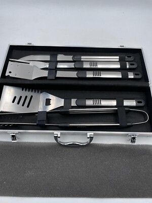 30/1 Activa Mastercook / Edelstahl-Grillbesteck Koffer / 5-teilig