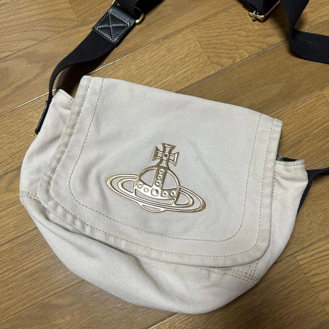 Vivienne Westwood Shoulder Bag Edgewear canvas Denim Orb Logo