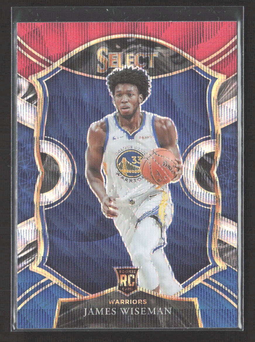 2020-21 Select James Wiseman #62 Red White Blue Wave Prizm