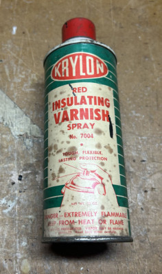 Vintage Krylon Red Insulating Varnish 7004 Small Cap 13 oz