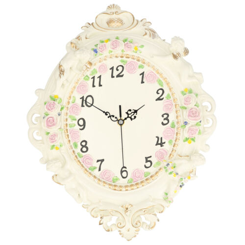 Wall Clock European Style Resin Mute Wall Clock For Living Room Hotel AU LT
