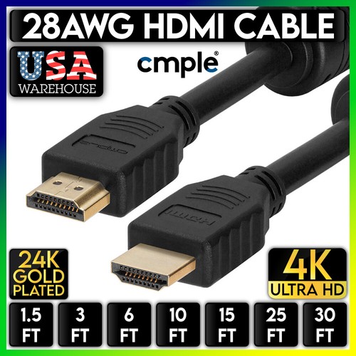 4K Ultra HD HDMI Cord HDTV Monitor PC 