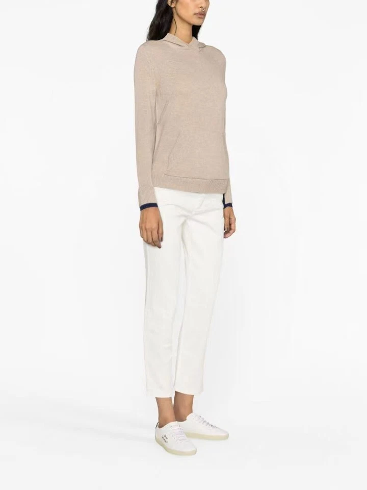 Women Zadig & Voltaire Sleeve Letters 100% Cashmere Wool Knitted Sweater S M L - Image 3 of 4