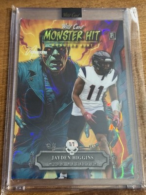Jayden Higgins 1/1 2025 Wild Card Haunted Hits Nationals Exclusive RC Texans