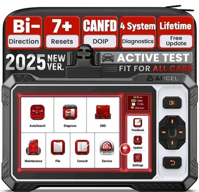 ANCEL FX6000 Bidirectional OBD2 Scanner 10+ Active Test & 7 Reset Services,Top 