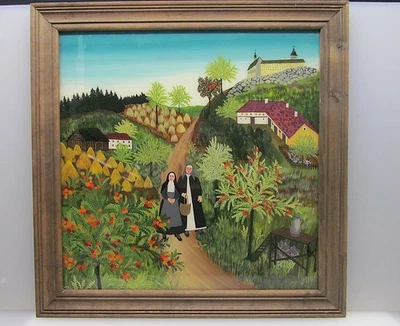 Renate Schwarzer 1945 / 2007 Freistadt Oberösterreich Naive Hinterglasmalerei - Bild 1 von 4