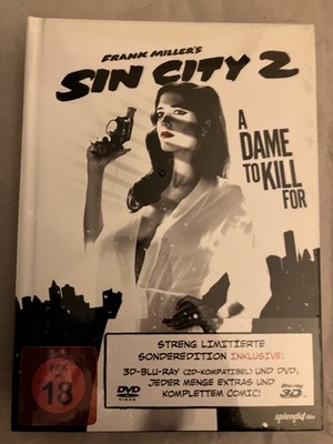 Sin City 2 Sonderedition Mediabook 3 Discs inkl. 3D Blu Ray + Comic NEU OVP