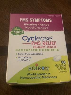 Boiron Cyclease PMS Relief Meltaway Tablets 60 Count Homeopathic