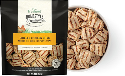 Fresh Dog Food, Homestyle Creations Grilled Chicken Bites, Tender Chicken Comple