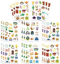 312 PCS Eid Mubarak Stickers, Islamic Theme Party Supplies, Ramadan Kareem  Eid