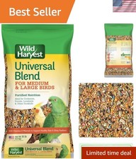 Healthy 10lb Bird Food for Cockatiels, Parrots  Lovebirds   Natural Blend