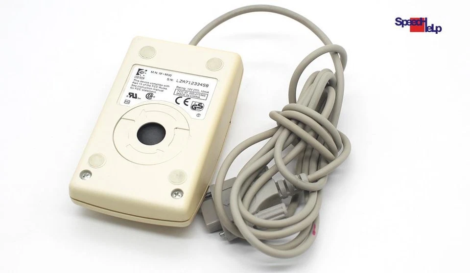 Original Logitech M30 Serial Mouse RS-232 Com Port Computer Dos Driver Retro - Image 3 of 4