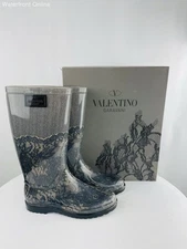 Valentino Garavani Lace Print Rain Boot Women's 7 | Z23111