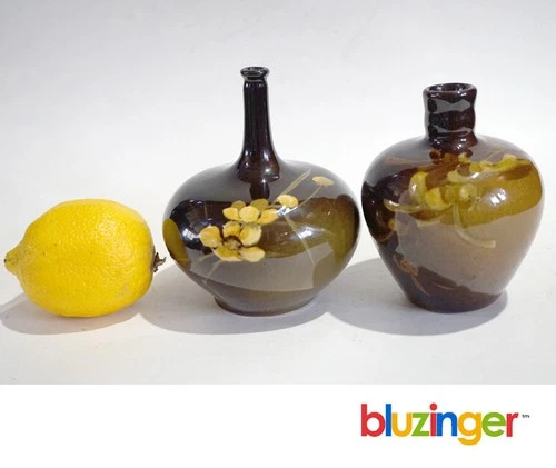 Antique WELLER LOUWELSA + JB OWENS UTOPIAN Art Pottery Vases