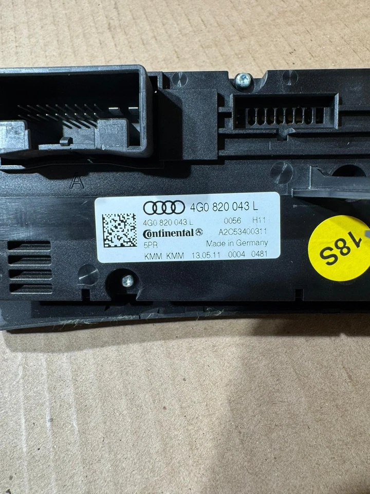 2012-2018 AUDI A6 A7 DASH HEATER AC TEMPERATURE CLIMATE CONTROL UNIT OEM - Image 3 of 3