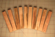 10 Piece LOT Hardwood Spindle Pen Blanks 3/4x 3/4x 5 Lathe Turning Lumber CHERRY