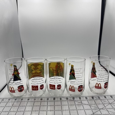 1995 McDonald s × Coca-Cola  Los Tres Reyes Magos  Holiday Glass Set  