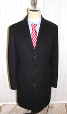 Men's Hugo Boss Cashmere Wool Coat Jacket Size US 40 R EU 50