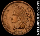 1862 Indian Head Cent - Scarce  Choice Almost Uncirculated+  Semi-key  #i5924