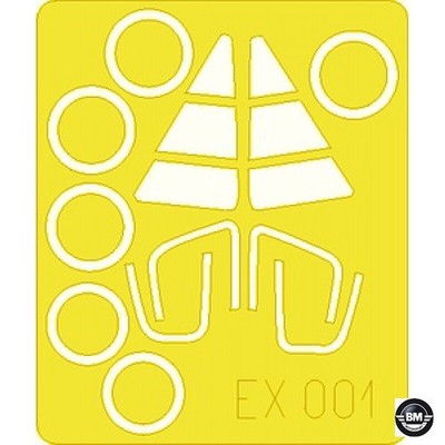 Eduard Die-Cut Paint Mask Delta Dagger F-102 for Revell/Monogram Kit 1:48 EX001
