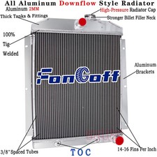 5100 3 Row Aluminum Radiator For 1947 1948-1954 Chevy Pickup Truck Suburban L6