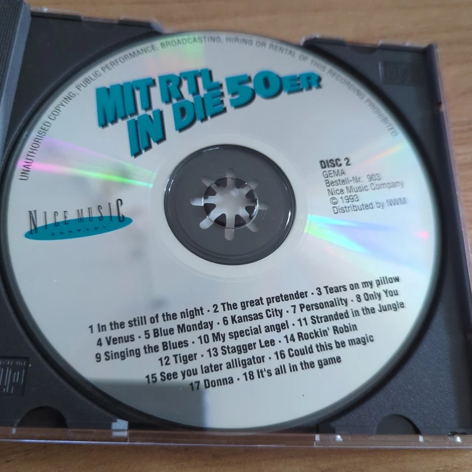 Mit RTL in die 50er - 2x CD Box - Zustand Sehr Gut @I13 - Bild 4 von 4