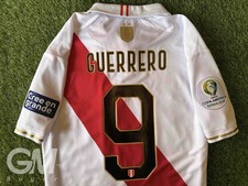 Peru Home 2019 Copa America Final Guerrero 9 Marathon Jersey Shirt L