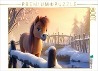 Calvendo Puzzle Pony Bella Im Winter | 1000 Teile Lege-GrößE 64X48Cm Foto-Puzzle