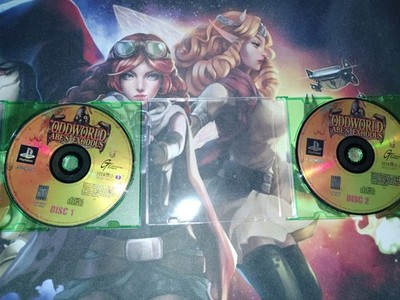 Oddworld: Abe's Exoddus / Exodus (PlayStation, PS1) DISCS ONLY Tested RESURFACED