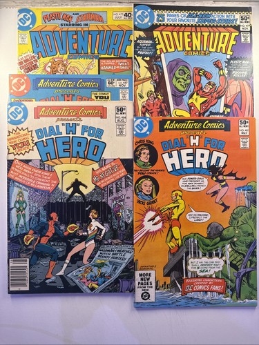 Adventure Comics 473-487 1976 Bronze Age 5 Comic Lot. 473,477,481,484,487