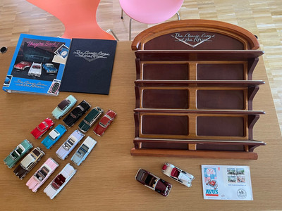 12 + 2 Modelle 1:43  Franklin Mint Classic Cars of the Fifties 50s +  Zubehör !!