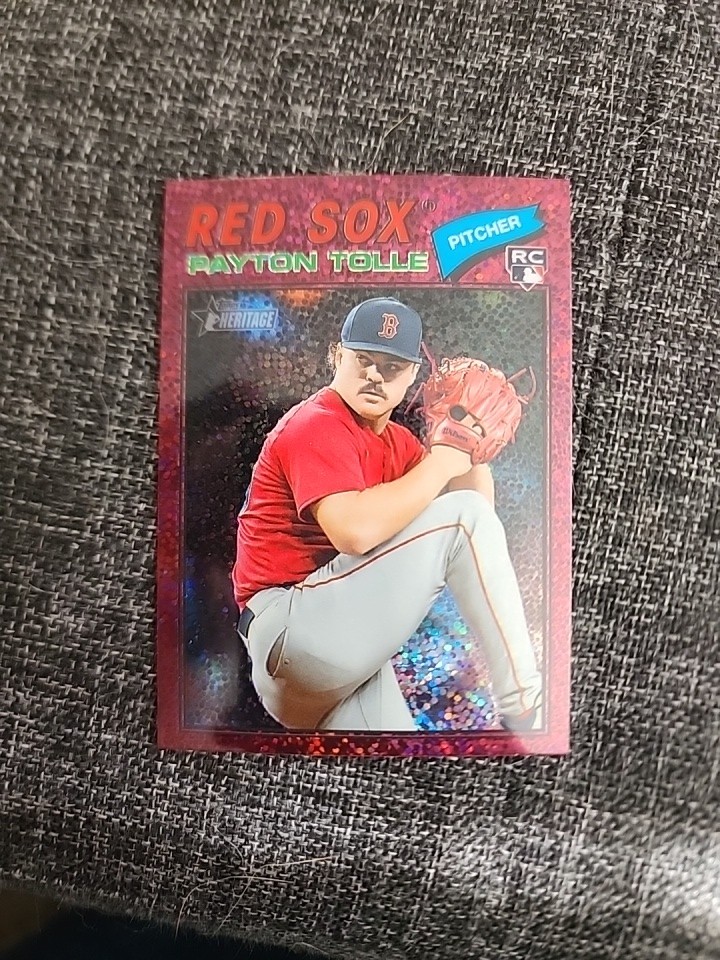2026 Topps Heritage Payton Tolle #386 RC Chrome Burgundy Sparkle!! Red Sox!!🔥🔥