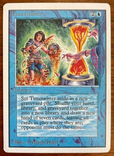 1993 MTG Magic The Gathering Unlimited Ed Timetwister: Never played in hard case