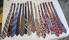 Lot of 15 Men s Silk Ties Vintage Modern - Pronto Uomo Rooster Sean John...
