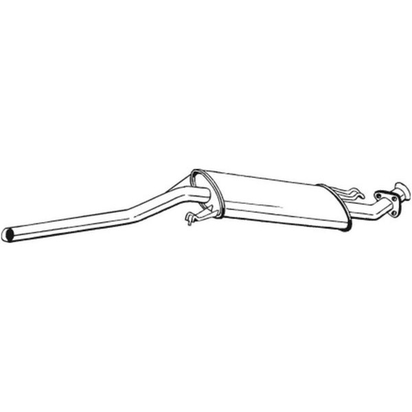 Bosal MittelschalldäMpfer SchalldäMpfer FüR Audi A6 4A C4 2.6 2.8 2.5 TDI-image