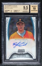 2011 Bowman Sterling Prospect Auto Kyle Crick #BSP-KC BGS 9.5 GEM MINT Auto 0x1