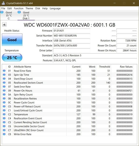 "Disco duro Western Digital WD negro wd6001fzwx 6 TB con caché de 128 MB 6 GB/s 7200 rpm 3,5" - Imagen 17 de 24