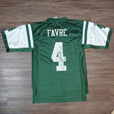 REEBOK AUTHENTIC NFL NEW YORK JETS BRETT FAVRE JERSEY SIZE S #4