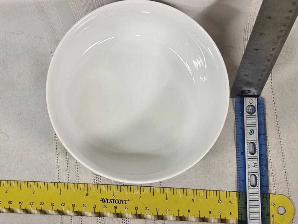 "Juego de 3 tazones de sopa de cereal de 6"" blanco tono cajón y barril Aaron Probyn" Foto 4 de 4