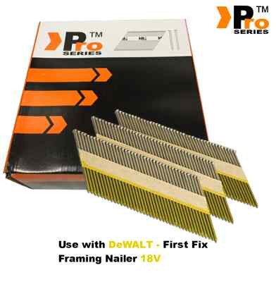 2080 x 50 mm verzinkte Ringrahmennägel für Dewalt Nageler