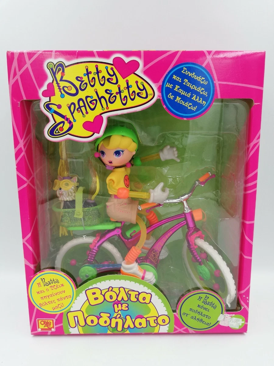 Vintage Betty Spaghetty Betty s Bike with Jake Pet OHIO Art Hasbro 1998 HTF New