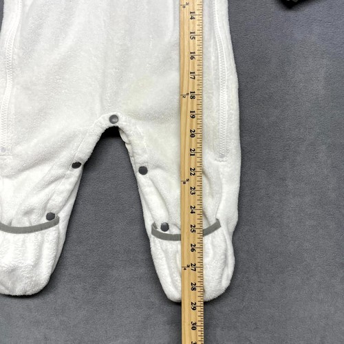 The North Face One Piece Fleece Snowsuit Toddlers 12-18M White Logo Long Sleeve - Picture 6 of 9